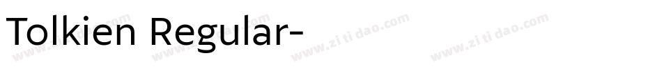 Tolkien Regular字体转换